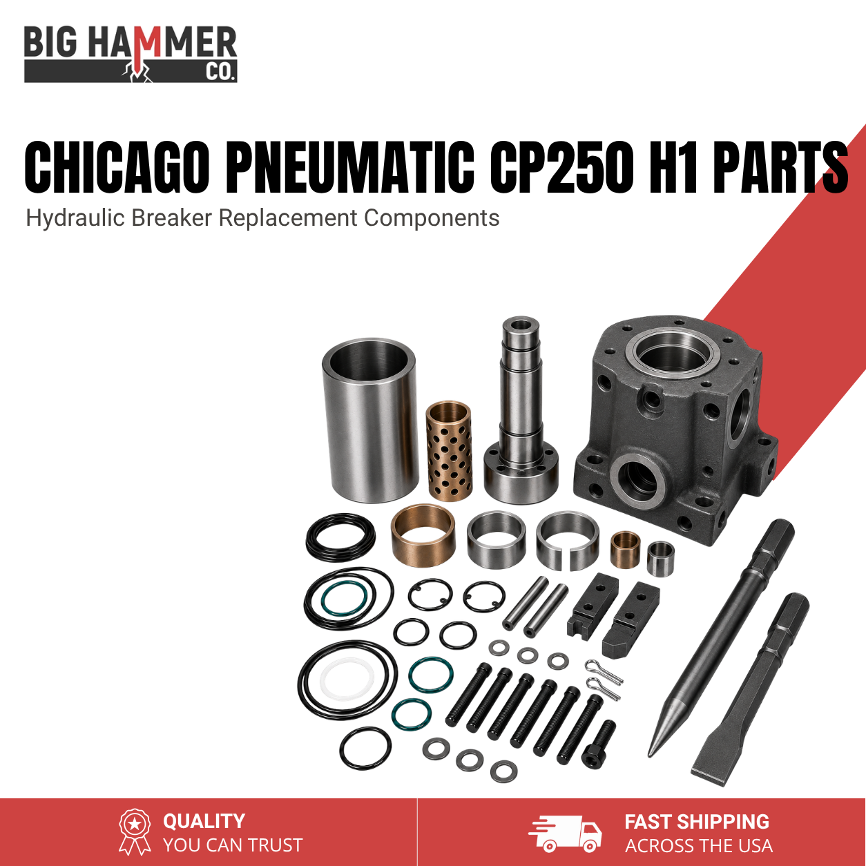 All Parts for Chicago Pneumatic CP250 H1 Hydraulic Breaker