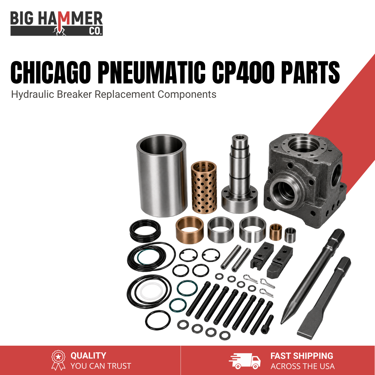 All Parts for Chicago Pneumatic CP400 Hydraulic Breaker