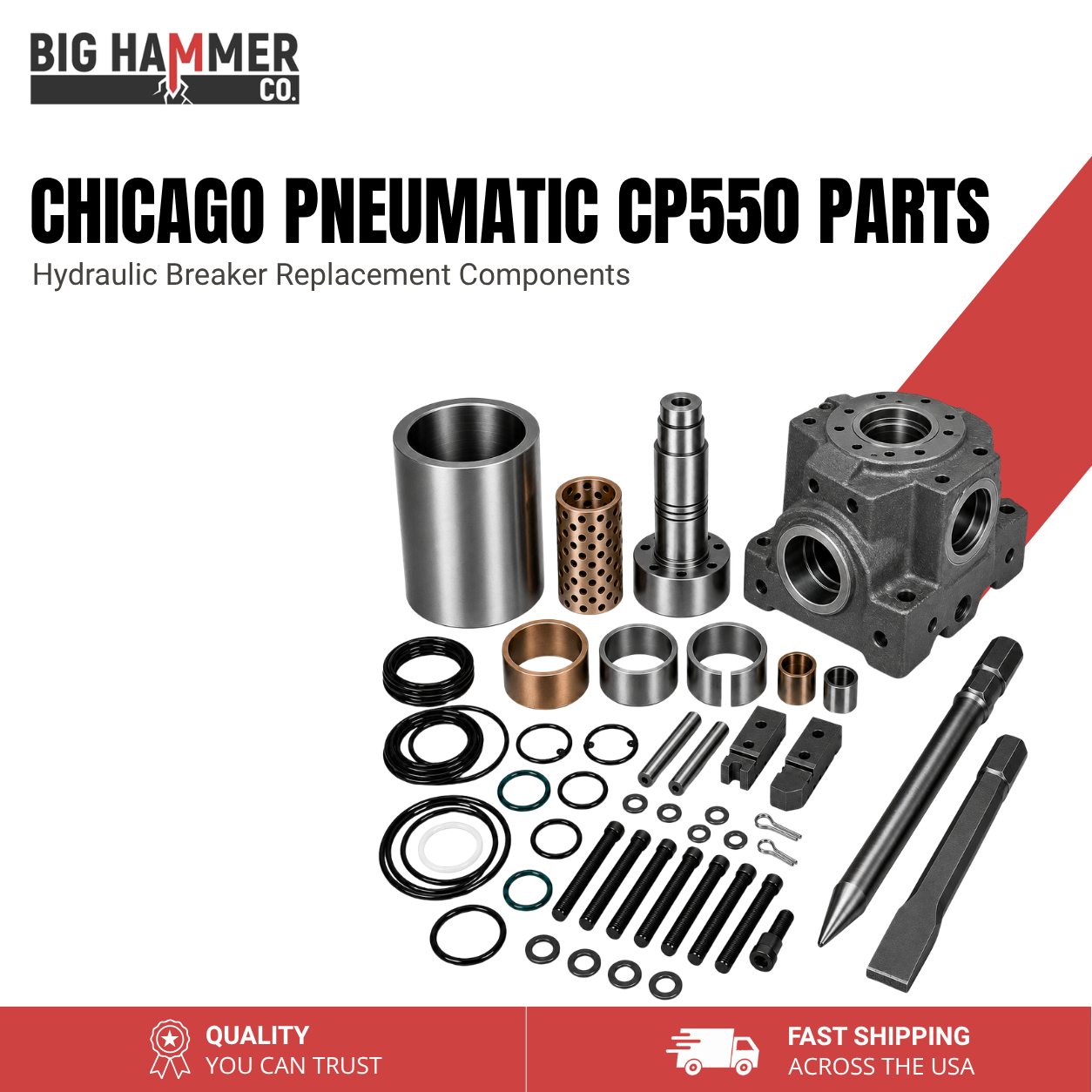 All Parts for Chicago Pneumatic CP550 Hydraulic Breaker