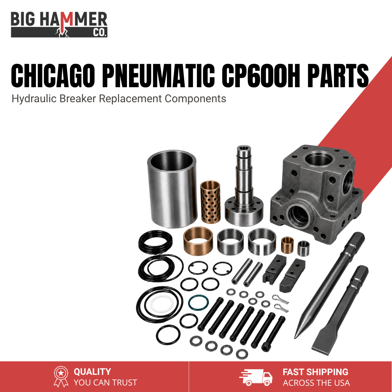 All Parts for Chicago Pneumatic CP600H Hydraulic Breaker