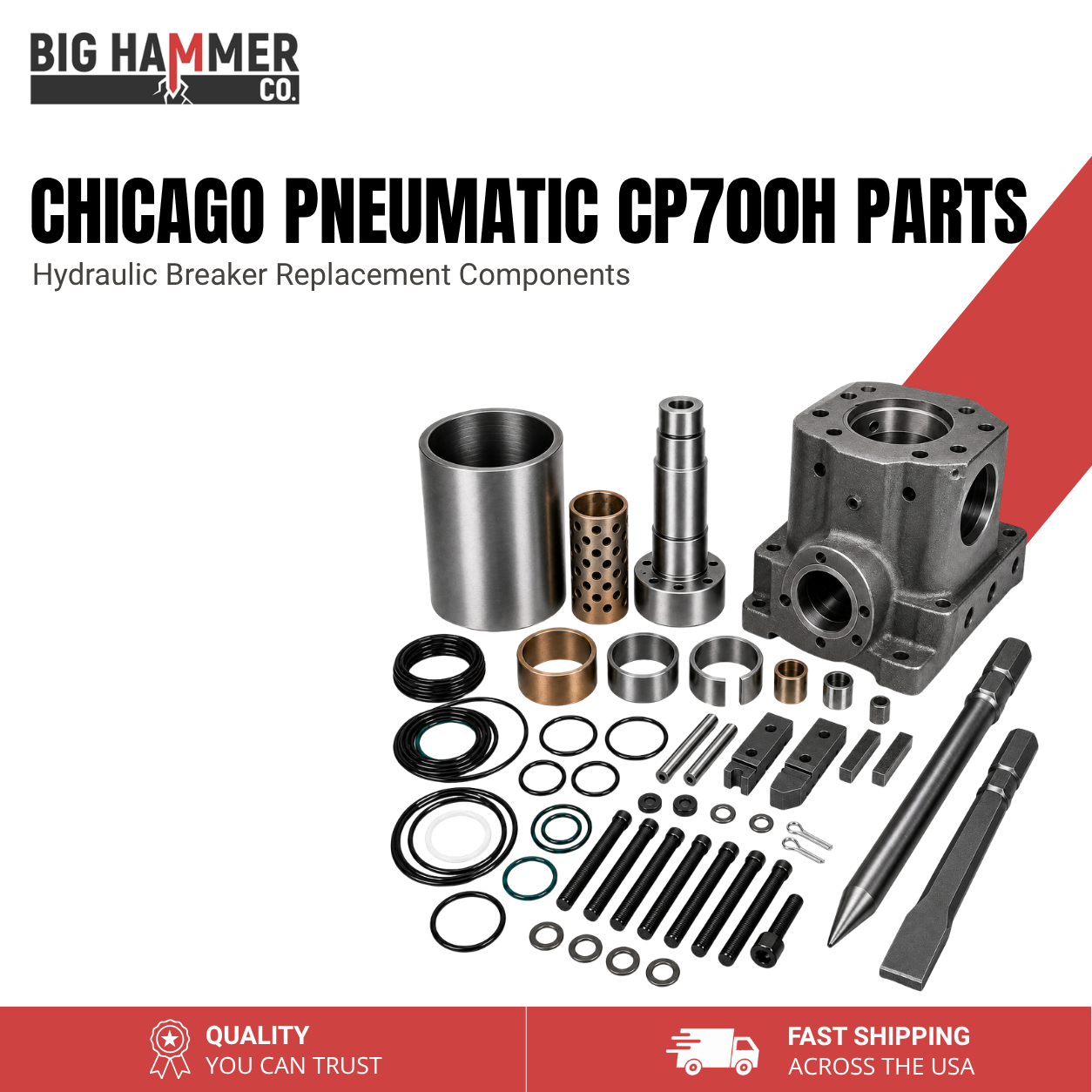 All Parts for Chicago Pneumatic CP700H Hydraulic Breaker