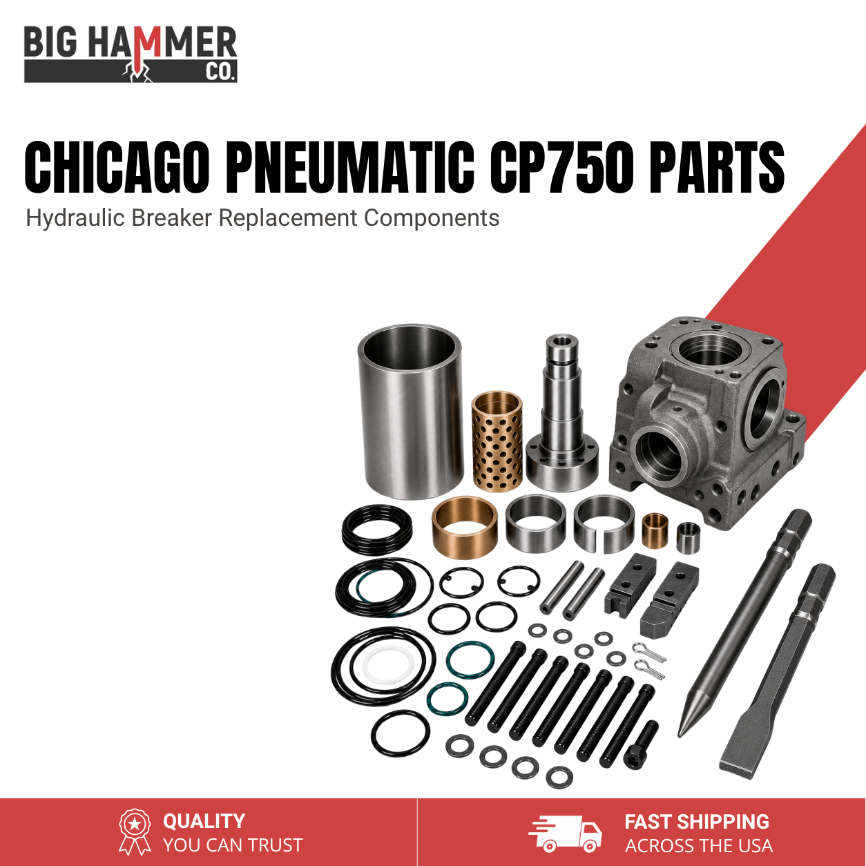 All Parts for Chicago Pneumatic CP750 Hydraulic Breaker