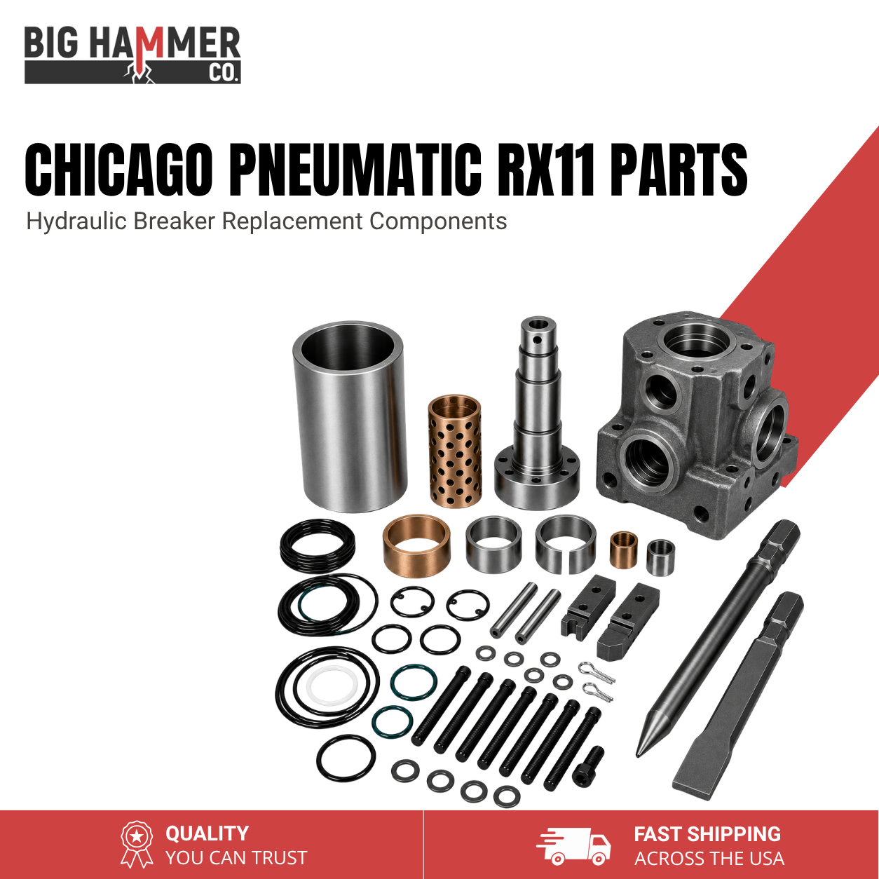 All Parts for Chicago Pneumatic RX11 Hydraulic Breaker