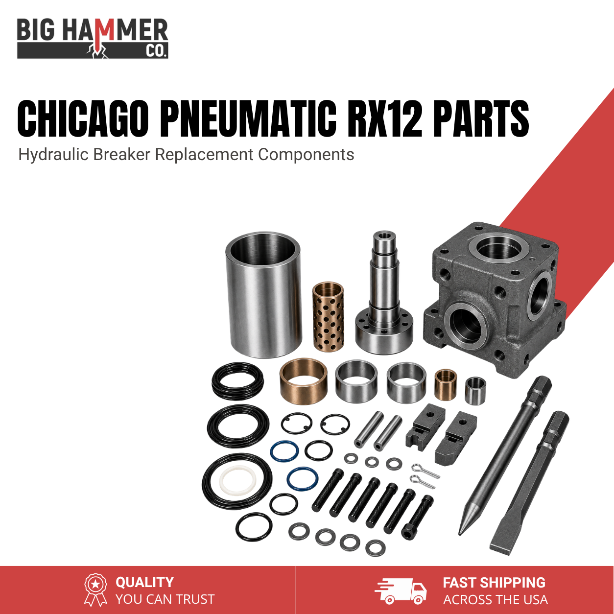 All Parts for Chicago Pneumatic RX12 Hydraulic Breaker