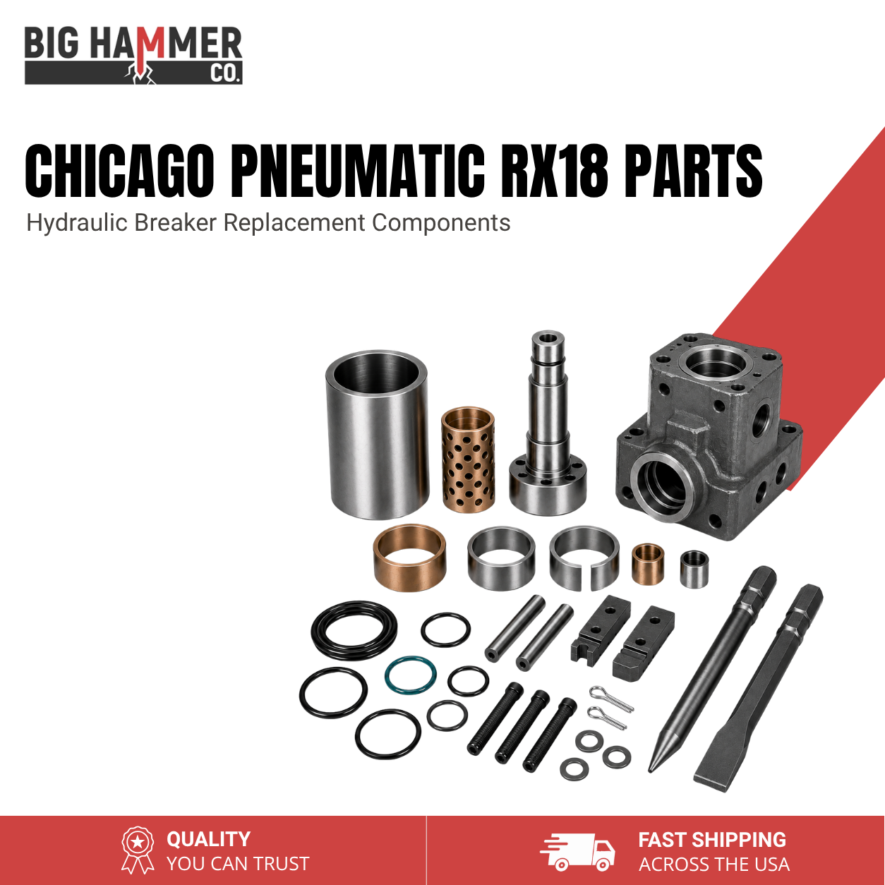 All Parts for Chicago Pneumatic RX18 Hydraulic Breaker
