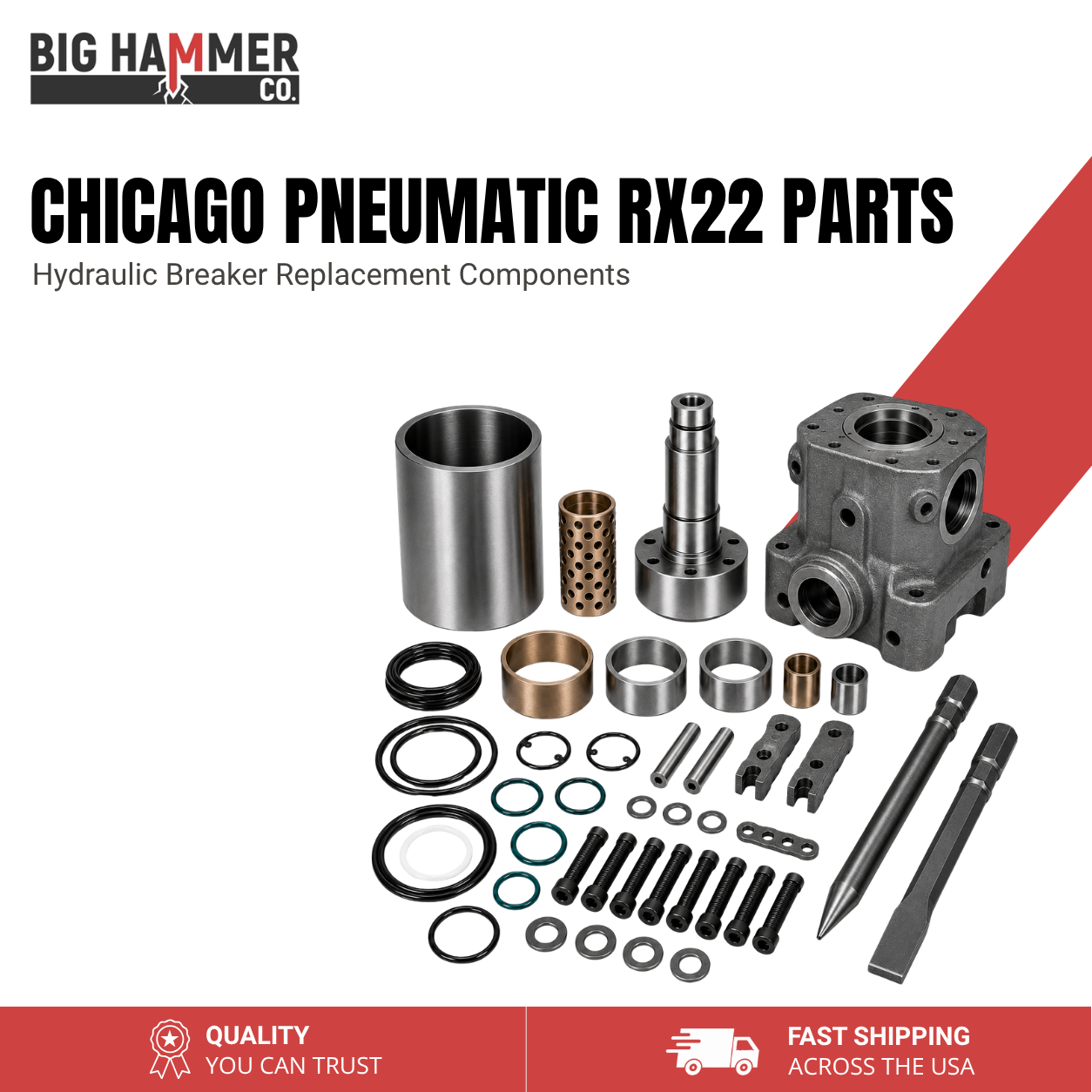 All Parts for Chicago Pneumatic RX22 Hydraulic Breaker