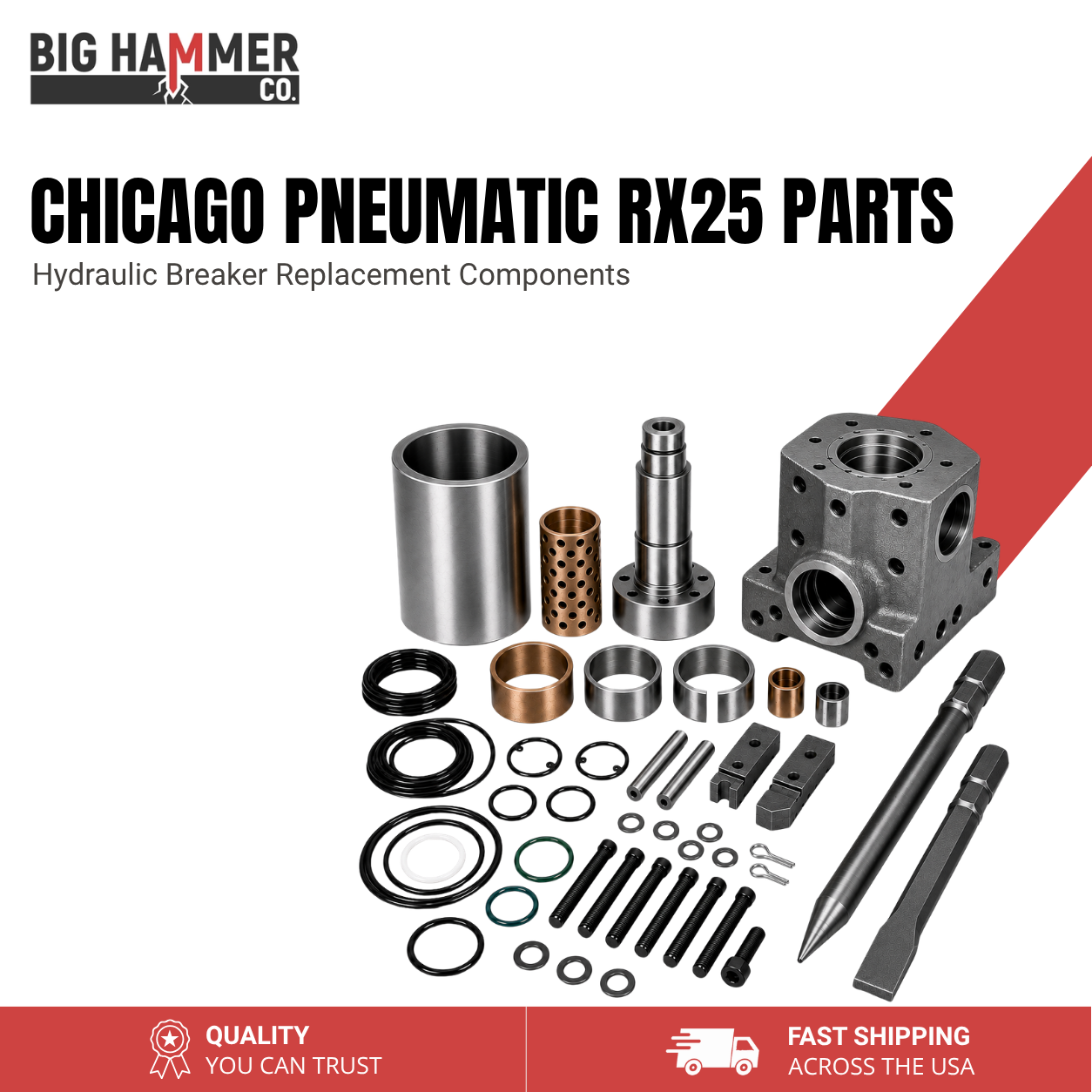 All Parts for Chicago Pneumatic RX25 Hydraulic Breaker