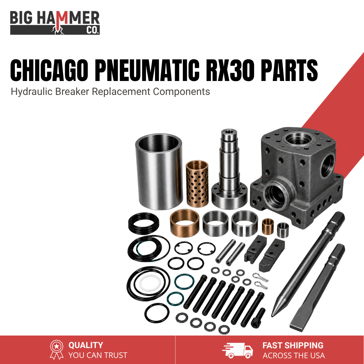 All Parts for Chicago Pneumatic RX30 Hydraulic Breaker