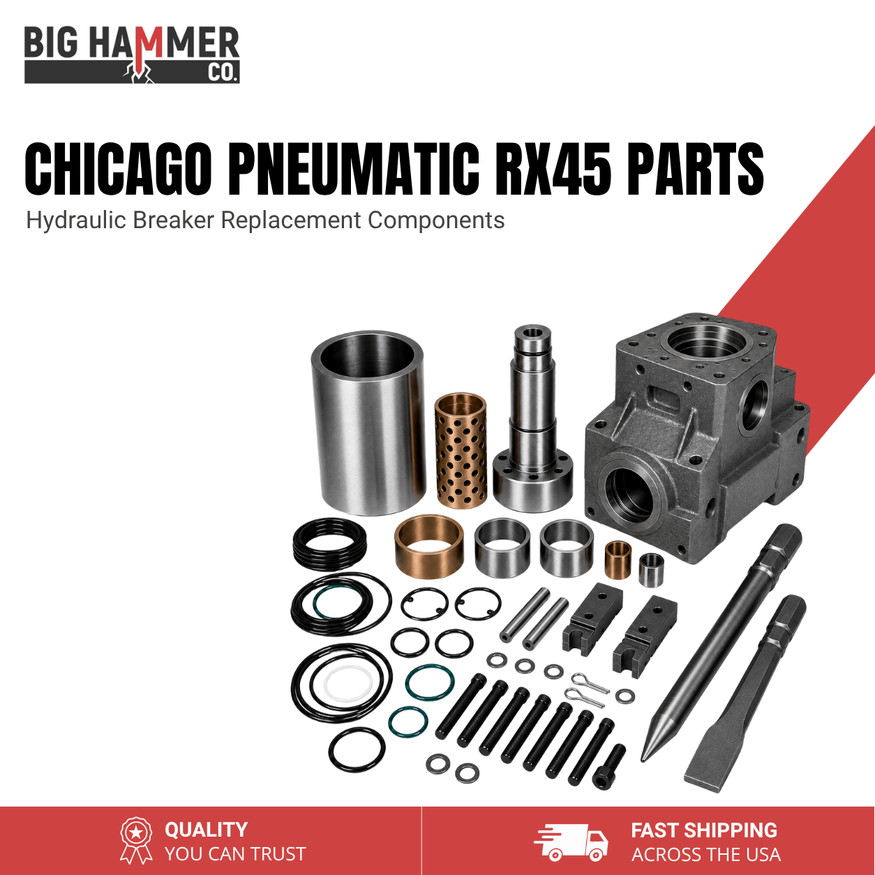 All Parts for Chicago Pneumatic RX45 Hydraulic Breaker
