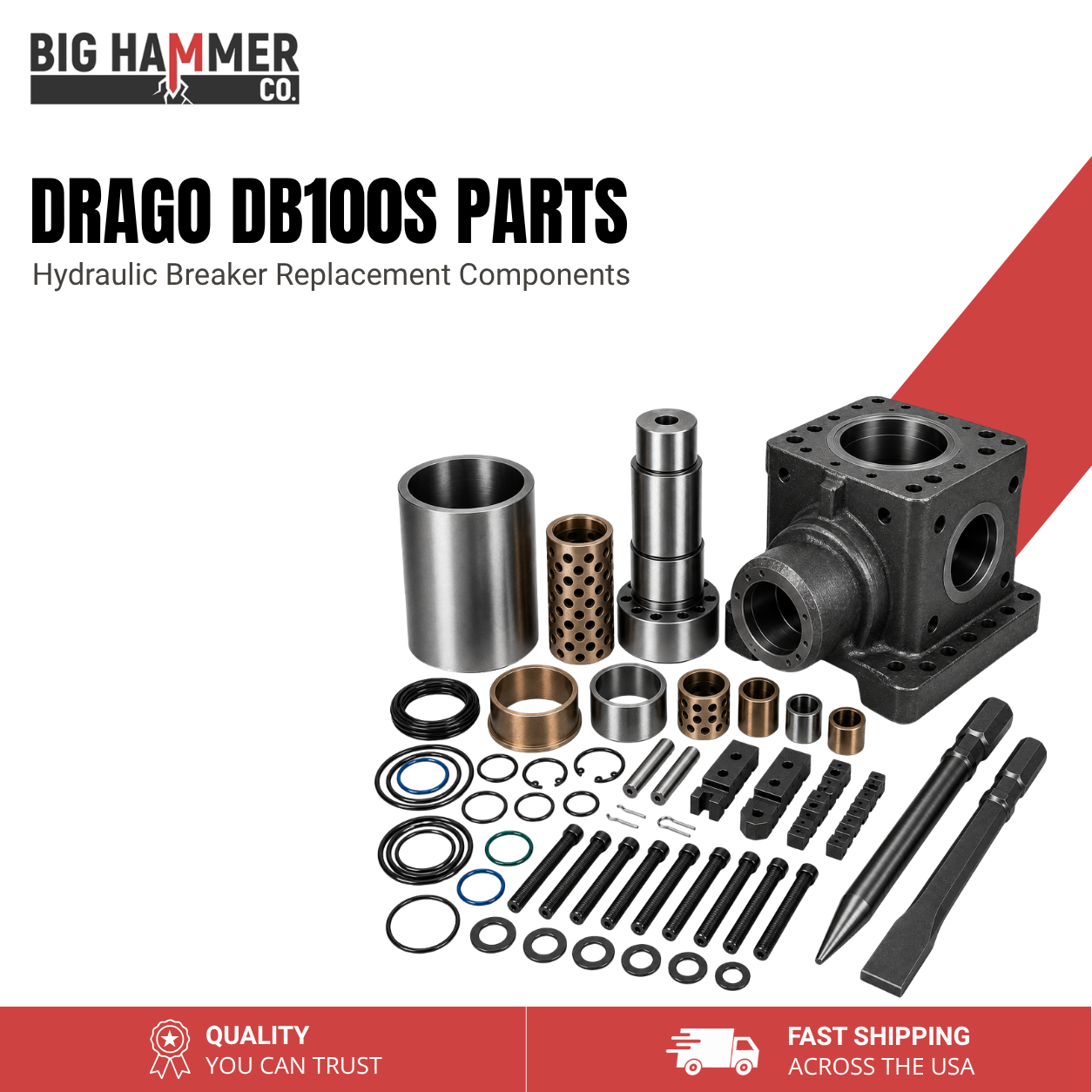 All Parts for Drago DB100S Hydraulic Breaker