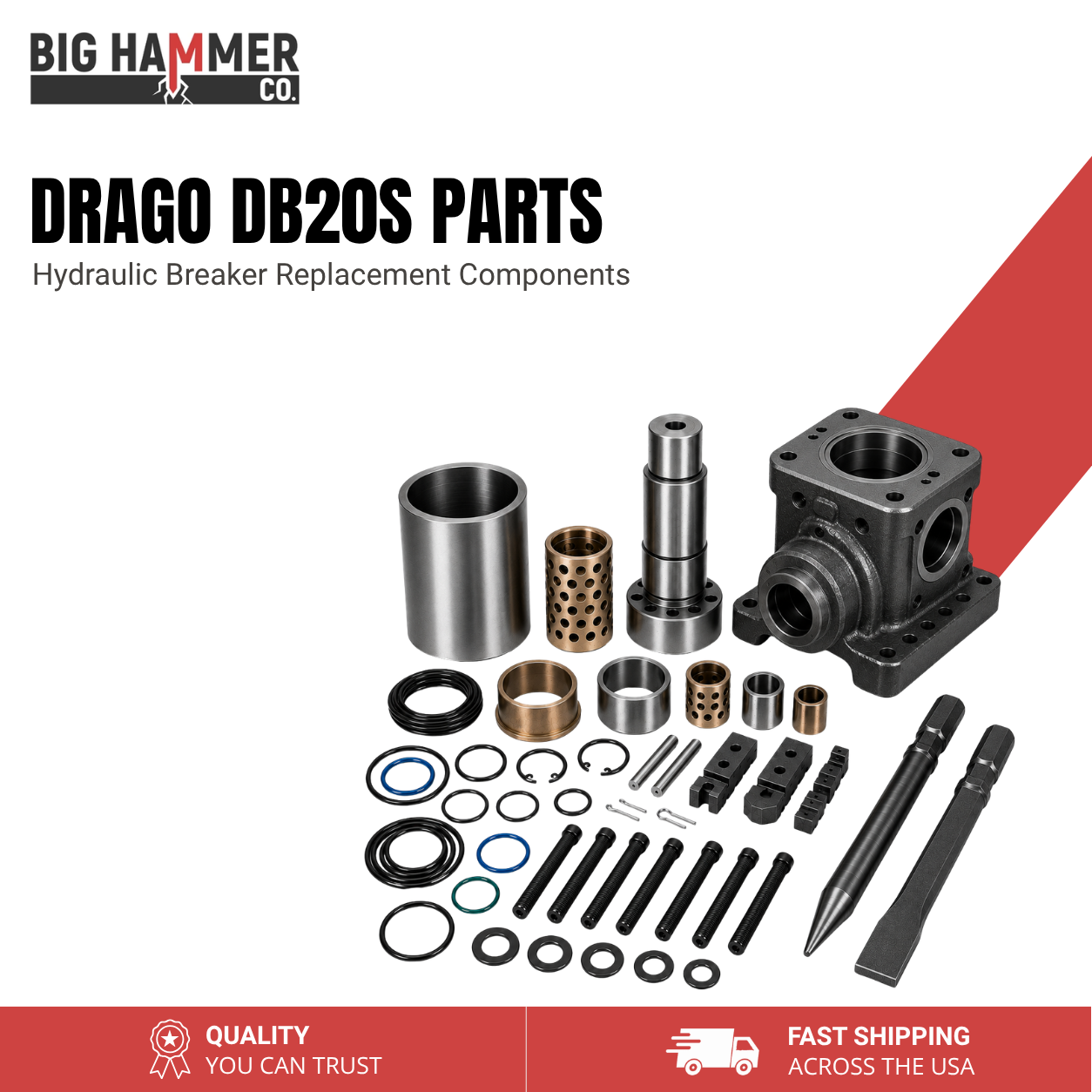 All Parts for Drago DB20S Hydraulic Breaker