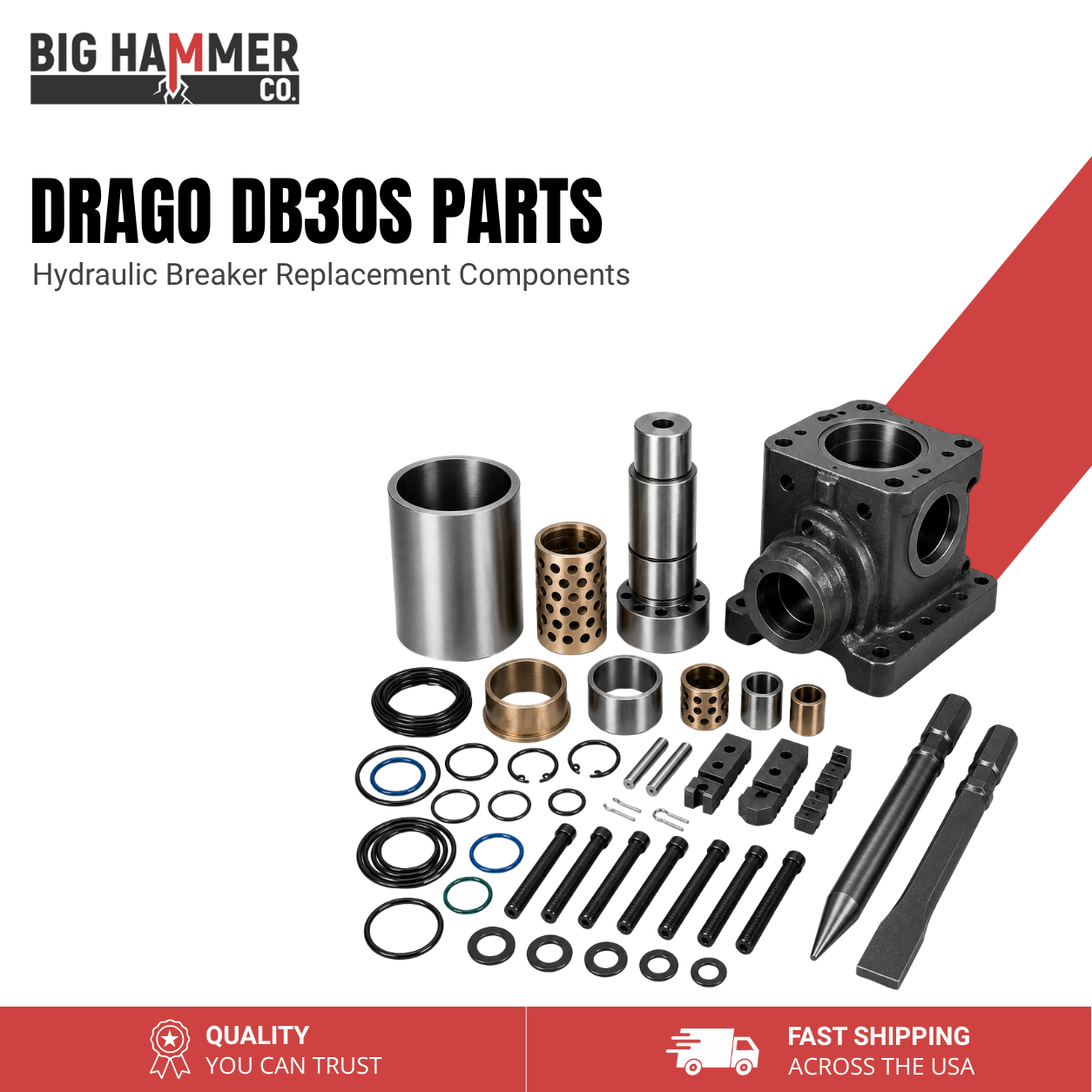 All Parts for Drago DB30S Hydraulic Breaker