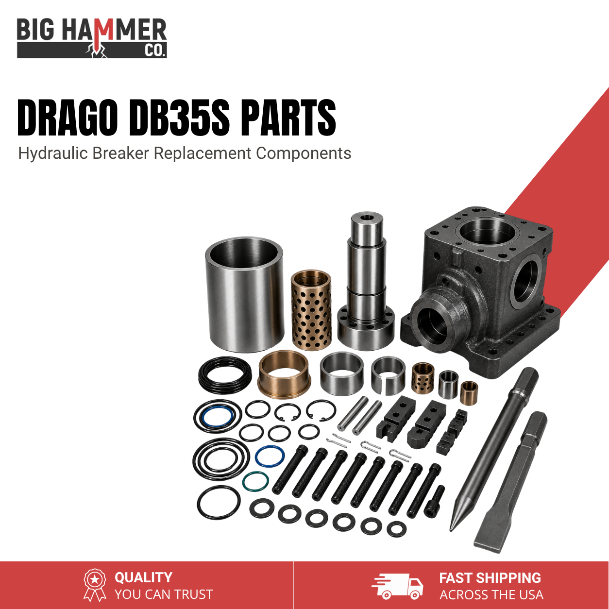 All Parts for Drago DB35S Hydraulic Breaker