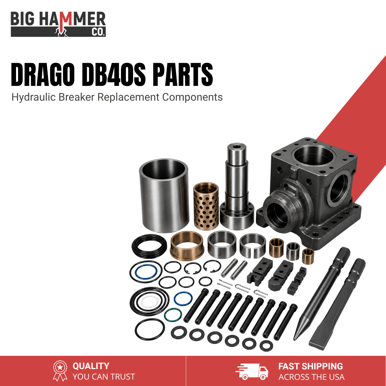 All Parts for Drago DB40S Hydraulic Breaker
