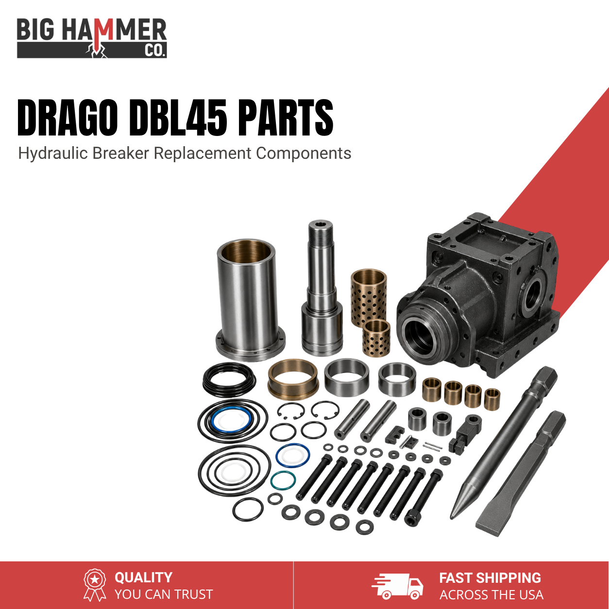 All Parts for Drago DBL45 Hydraulic Breaker