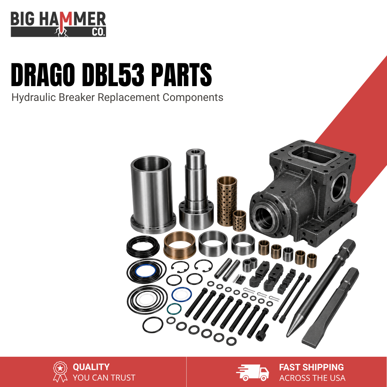 All Parts for Drago DBL53 Hydraulic Breaker