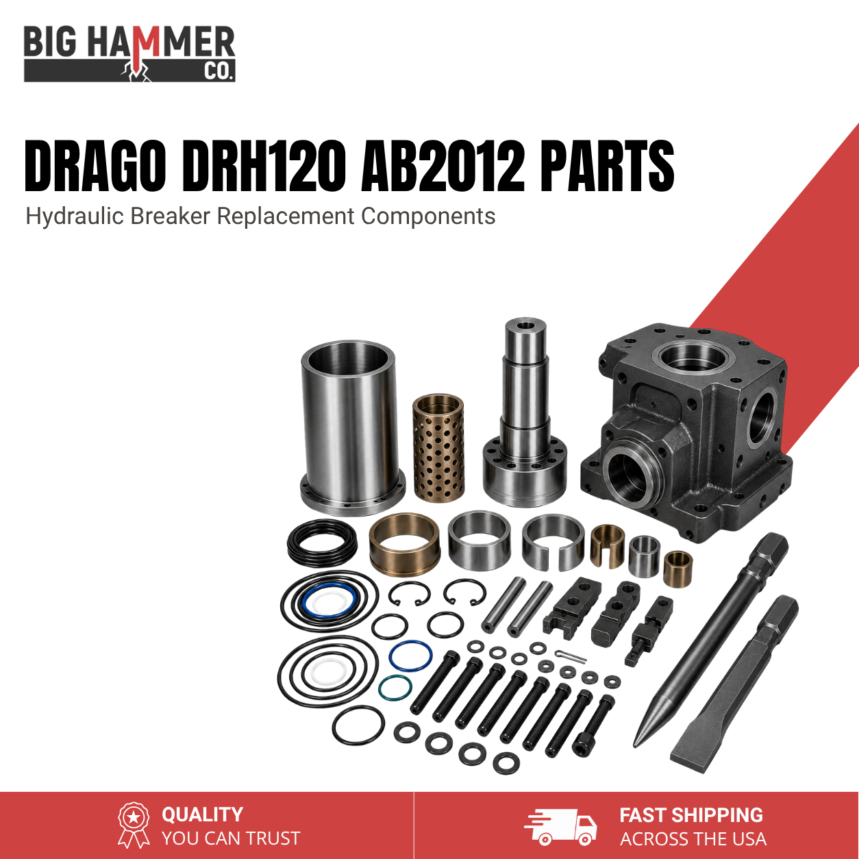 All Parts for Drago DRH120 AB2012 Hydraulic Breaker