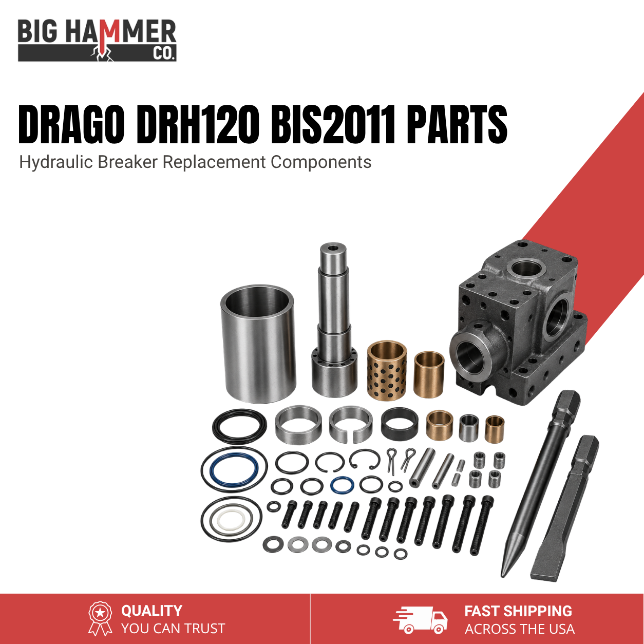 All Parts for Drago DRH120 BIS2011 Hydraulic Breaker