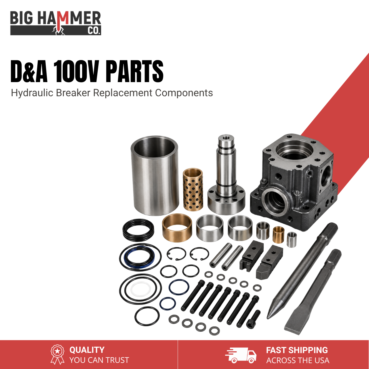 All Parts for D&A 100V Hydraulic Breaker
