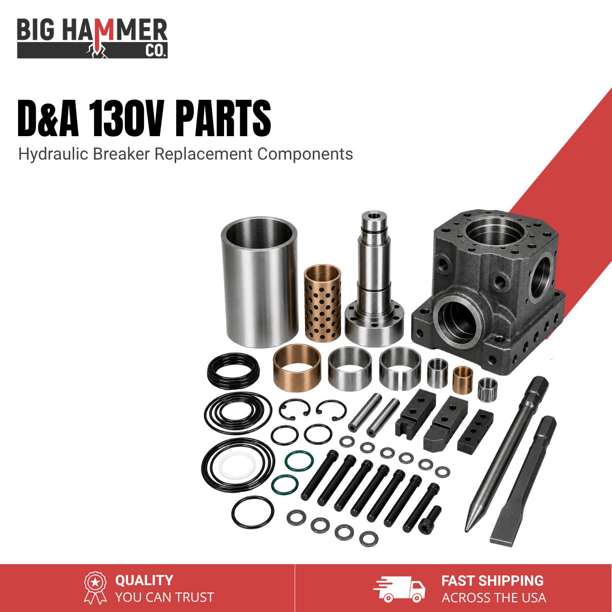 All Parts for D&A 130V Hydraulic Breaker