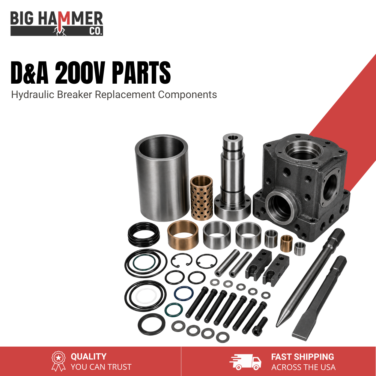 All Parts for D&A 200V Hydraulic Breaker