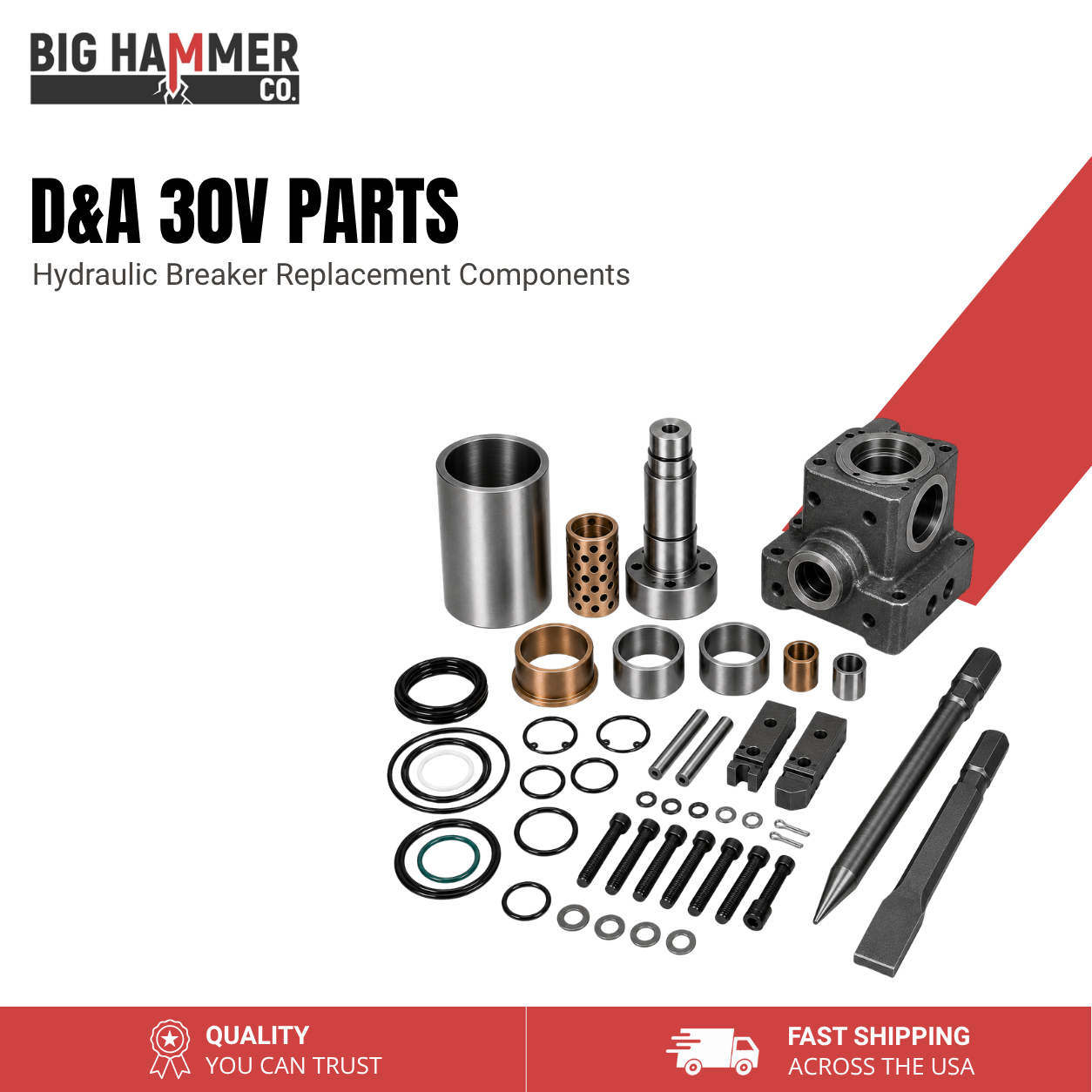 All Parts for D&A 30V Hydraulic Breaker