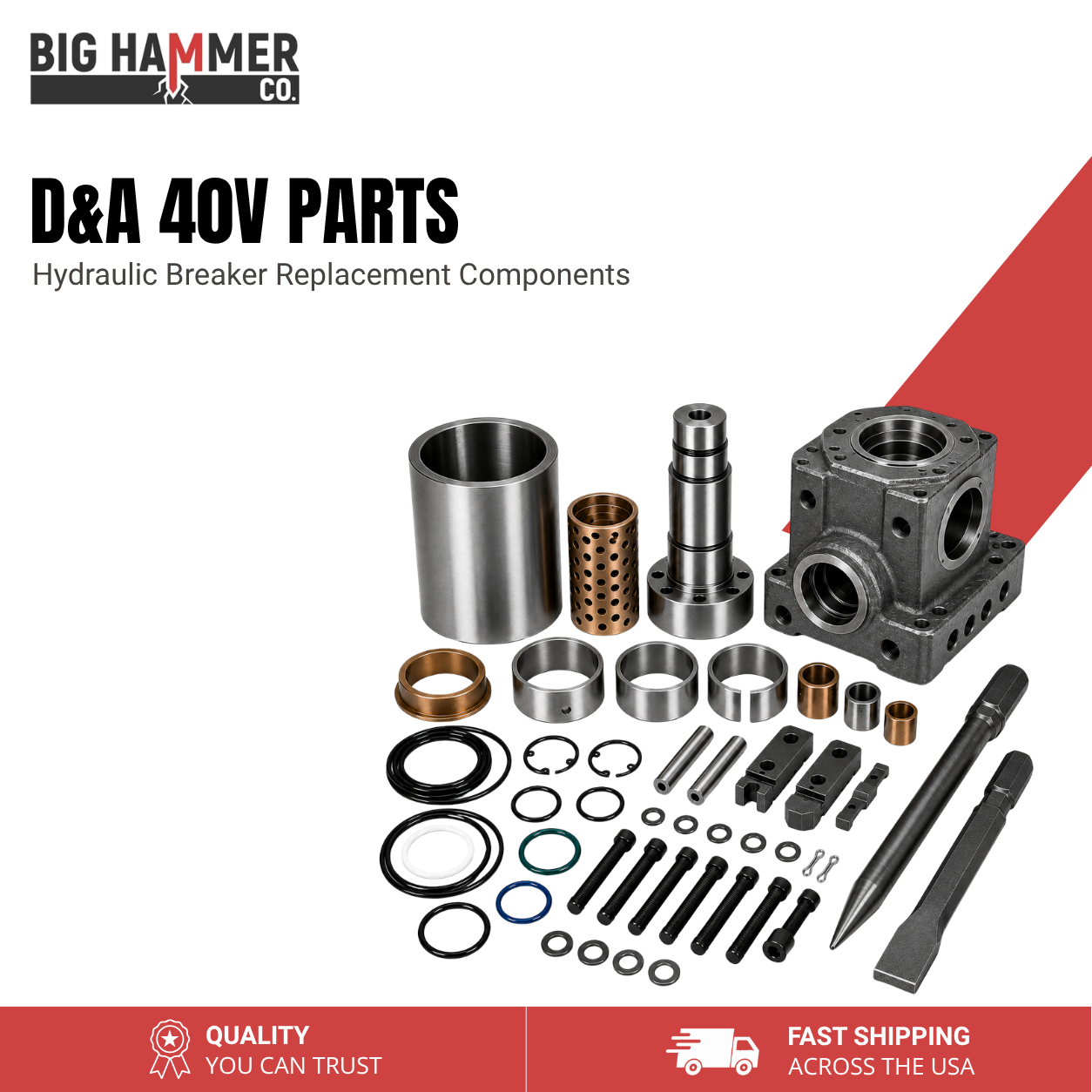 All Parts for D&A 40V Hydraulic Breaker