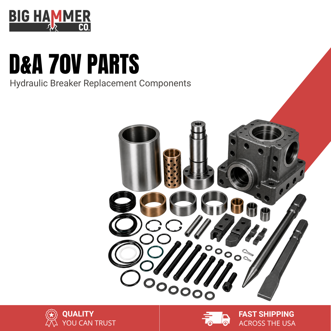 All Parts for D&A 70V Hydraulic Breaker