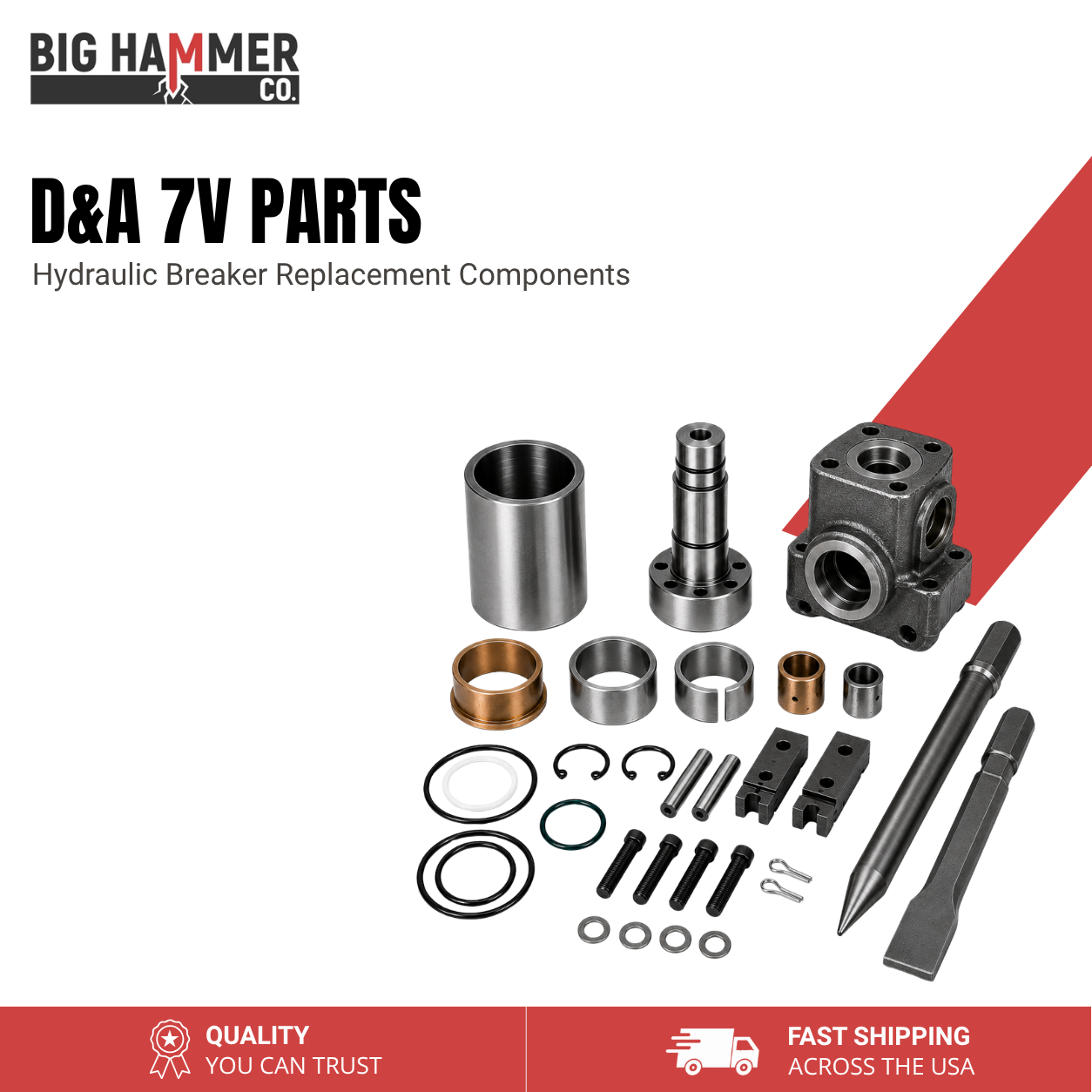 All Parts for D&A 7V Hydraulic Breaker