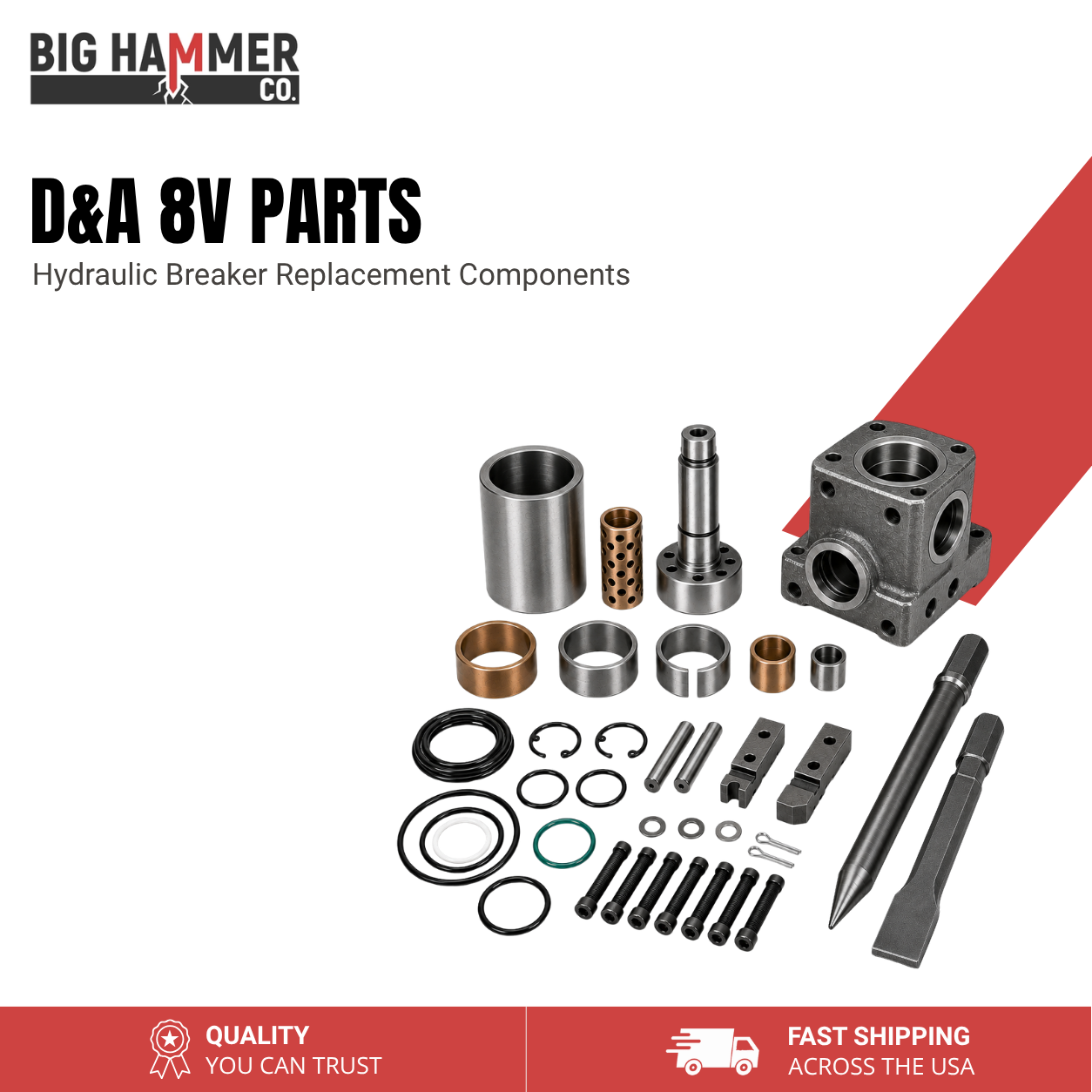 All Parts for D&A 8V Hydraulic Breaker