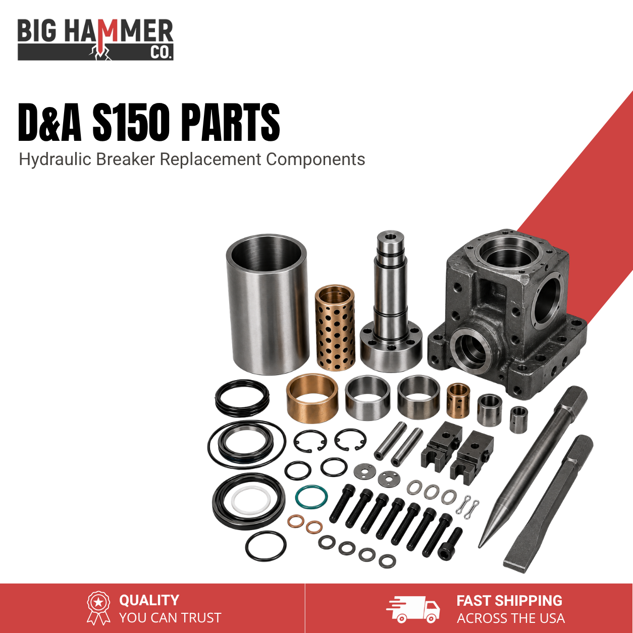 All Parts for D&A S150 Hydraulic Breaker