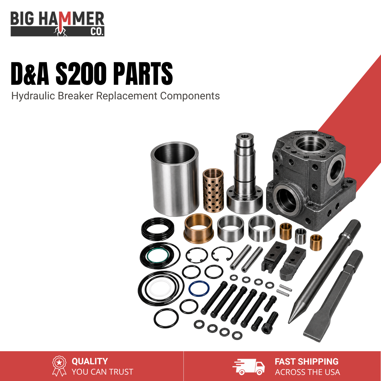 All Parts for D&A S200 Hydraulic Breaker