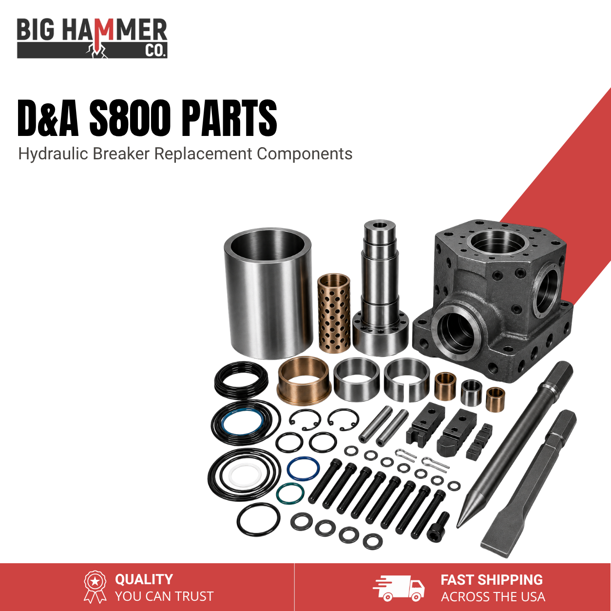 All Parts for D&A S800 Hydraulic Breaker