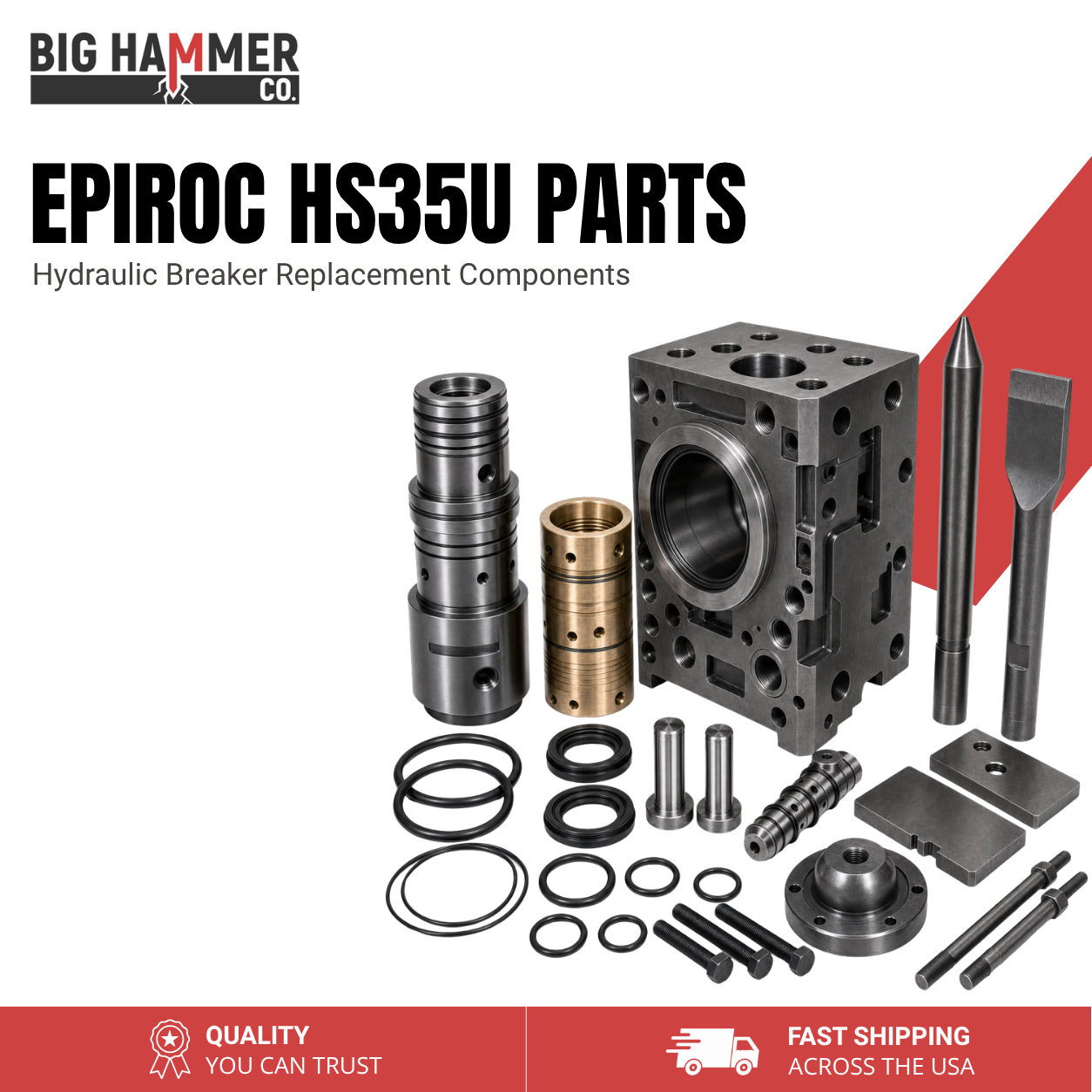 All Parts for Epiroc HS35U Hydraulic Breaker