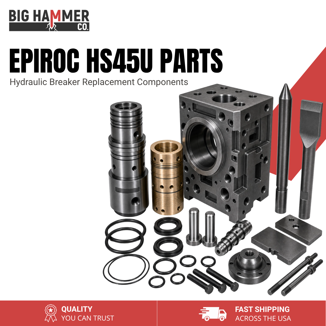 All Parts for Epiroc HS45U Hydraulic Breaker