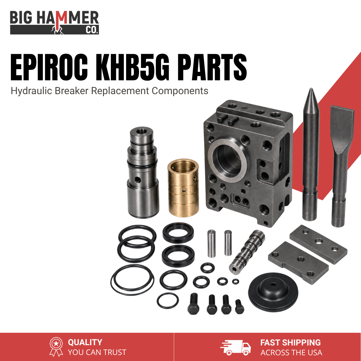 All Parts for Epiroc KHB5G Hydraulic Breaker
