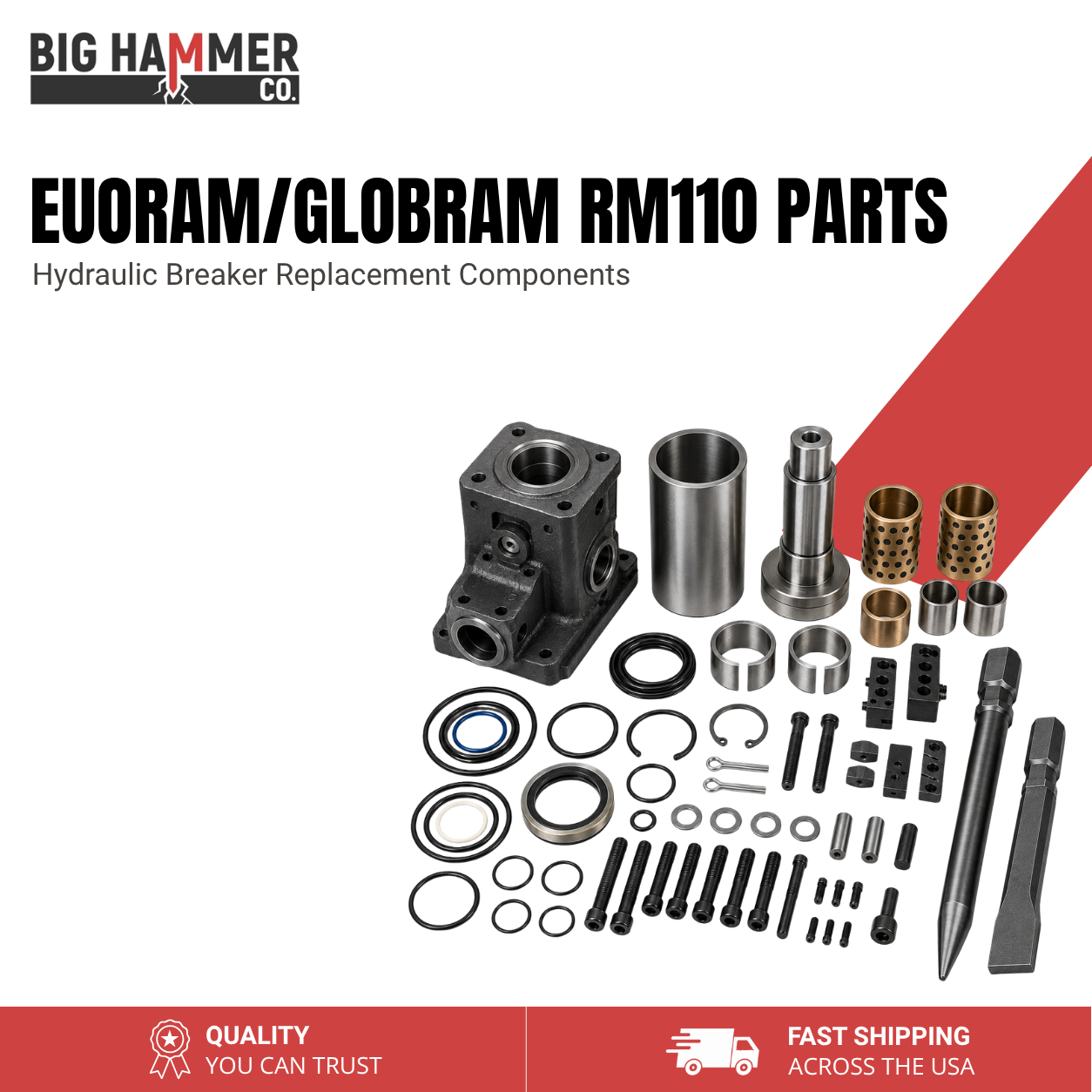 All Parts for Euroram/GLOBRAM RM110 Hydraulic Breaker