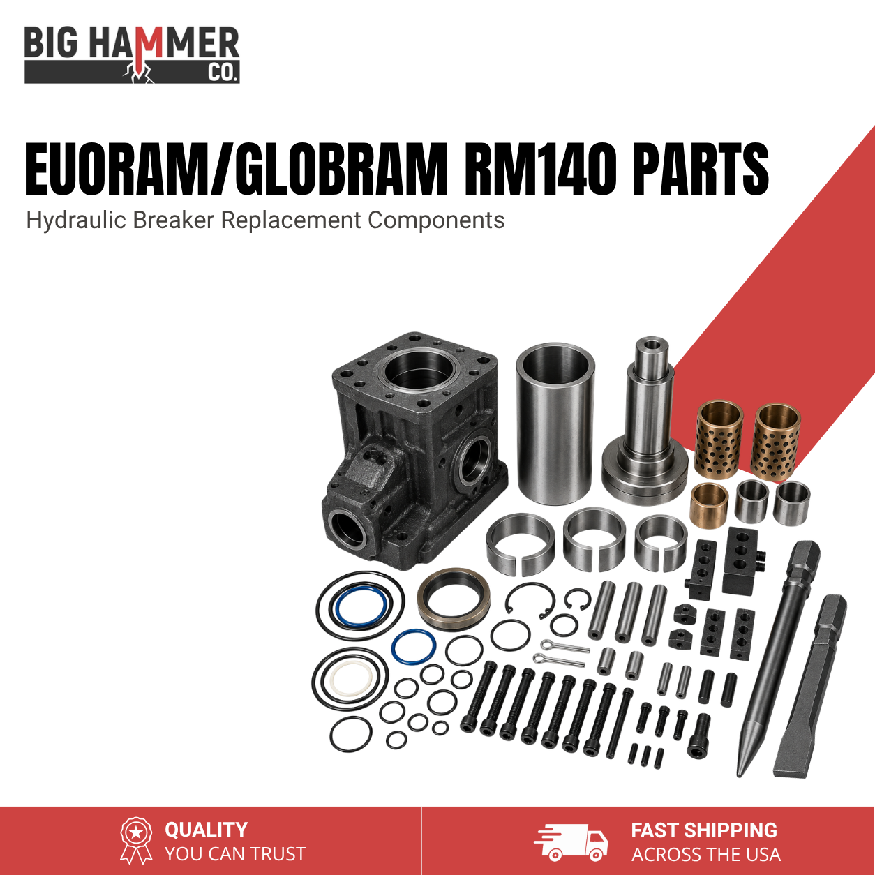 All Parts for Euroram/GLOBRAM RM140 Hydraulic Breaker