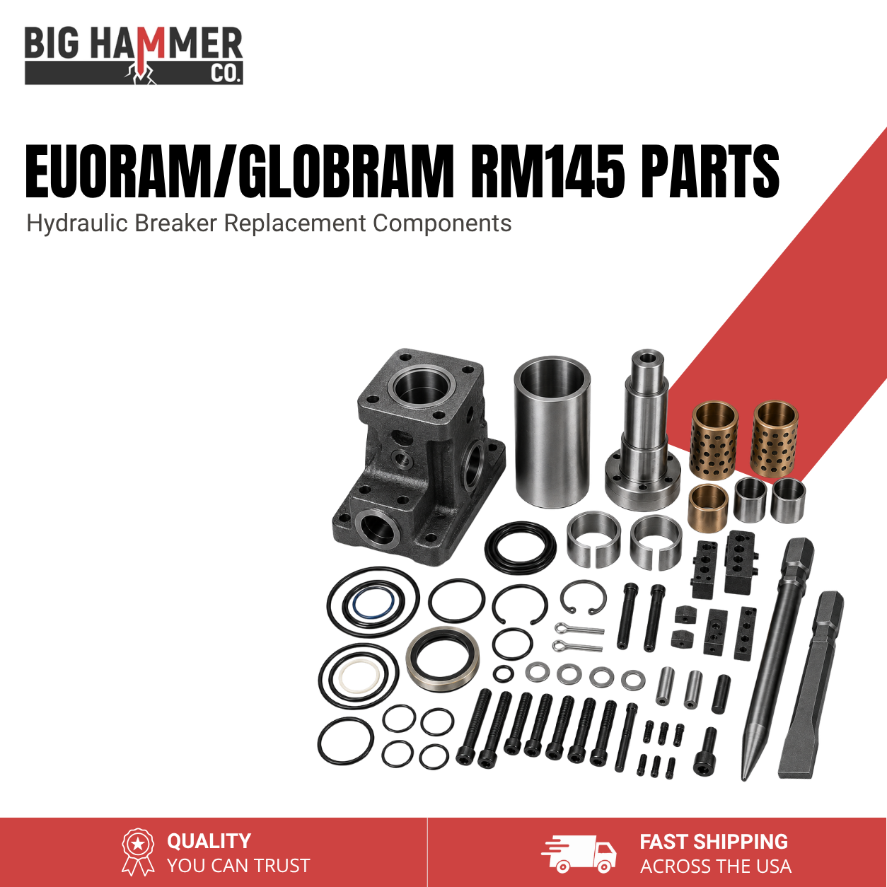 All Parts for Euroram/GLOBRAM RM145 Hydraulic Breaker