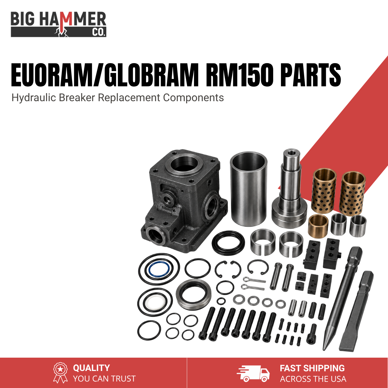 All Parts for Euroram/GLOBRAM RM150 Hydraulic Breaker