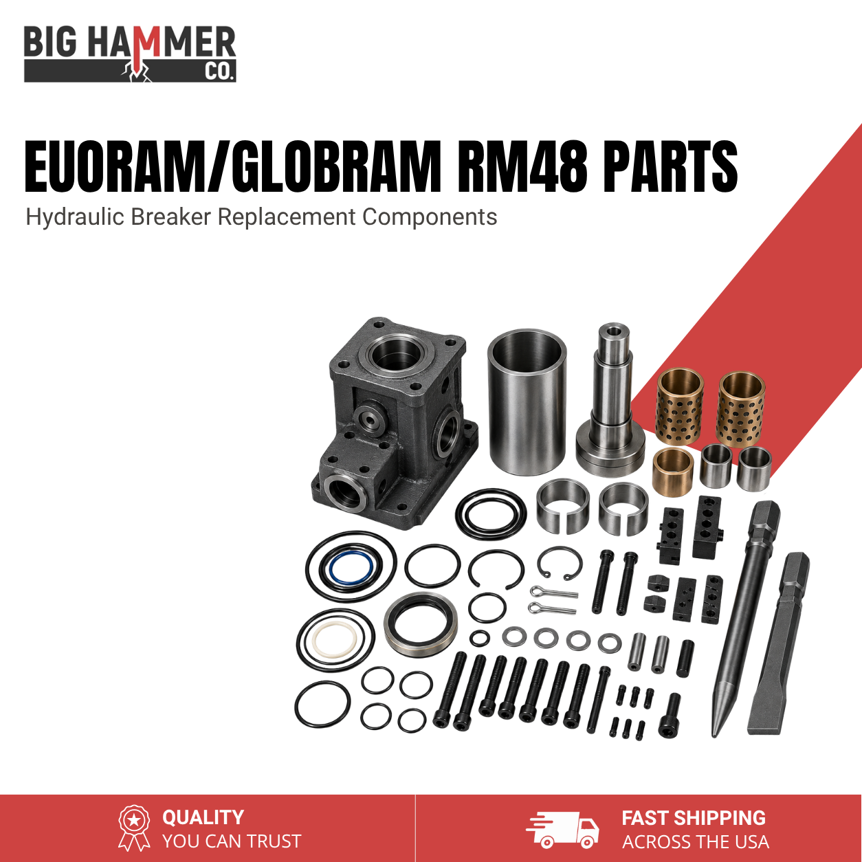 All Parts for Euroram/GLOBRAM RM48 Hydraulic Breaker