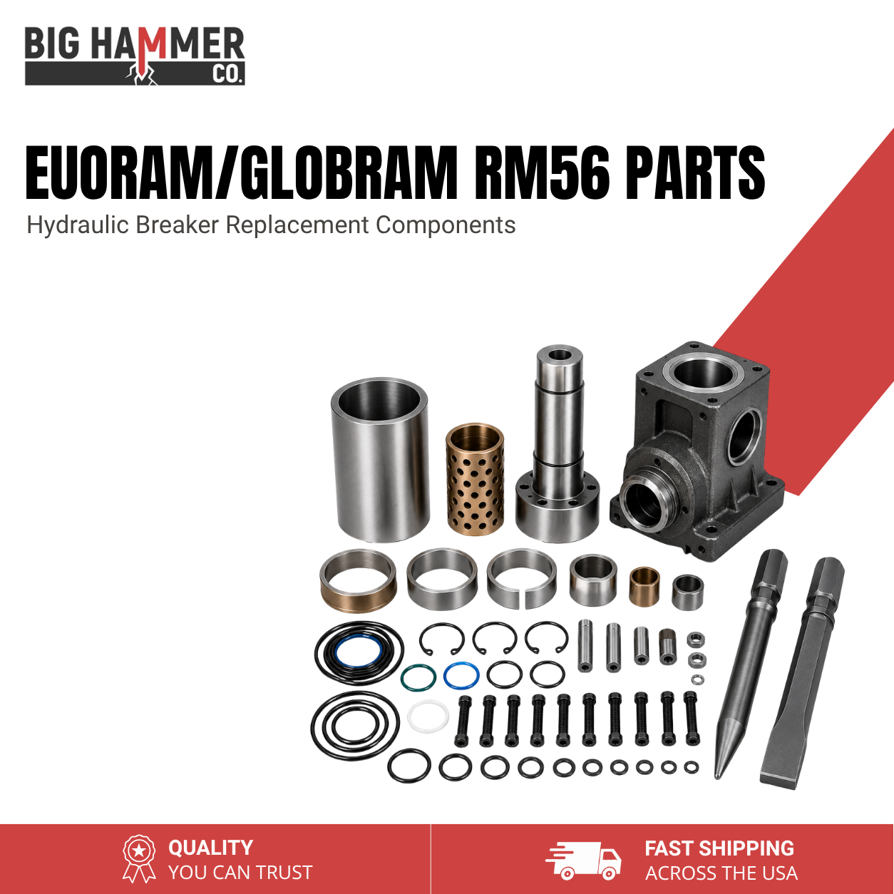 All Parts for Euroram/GLOBRAM RM56 Hydraulic Breaker