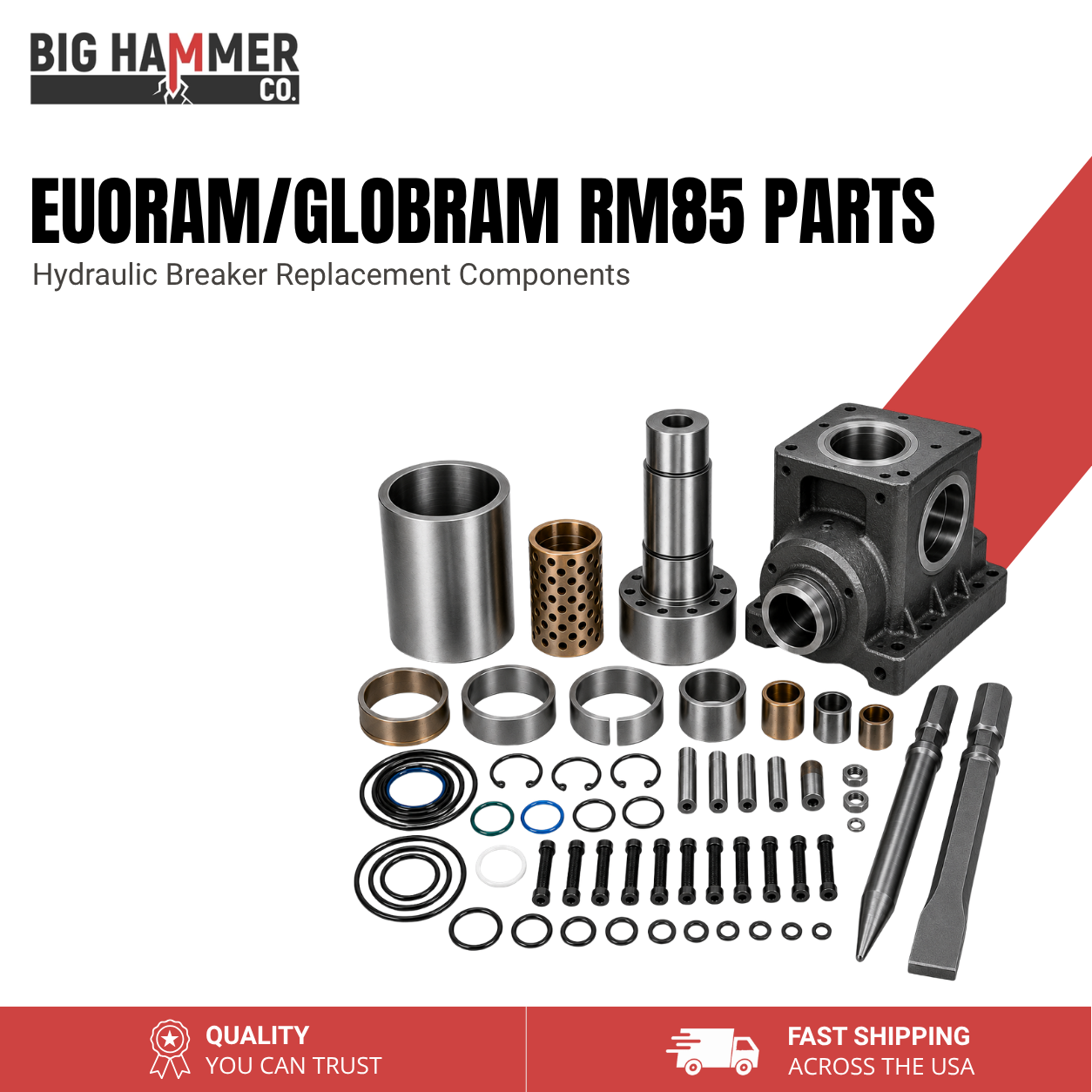 All Parts for Euroram/GLOBRAM RM85 Hydraulic Breaker