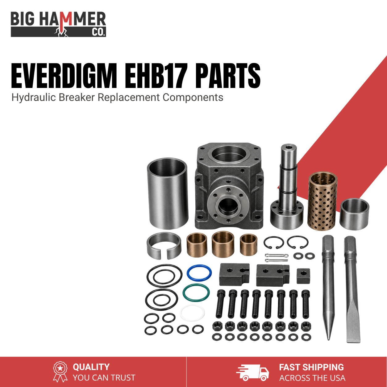 All Parts for Everdigm EHB17 Hydraulic Breaker