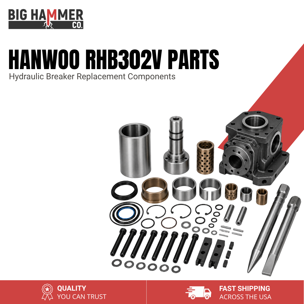 All Parts for Hanwoo RHB302V Hydraulic Breaker
