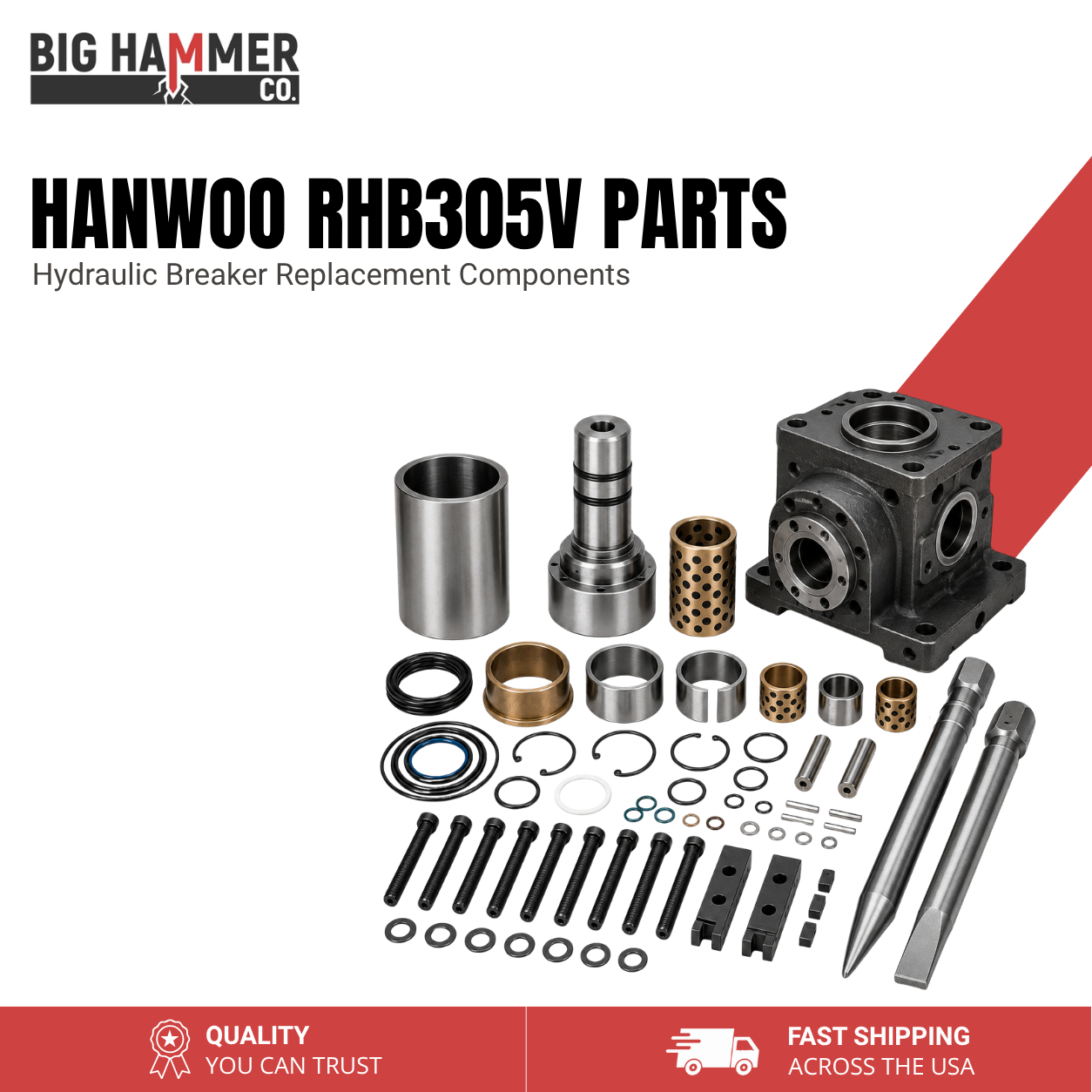 All Parts for Hanwoo RHB305V Hydraulic Breaker