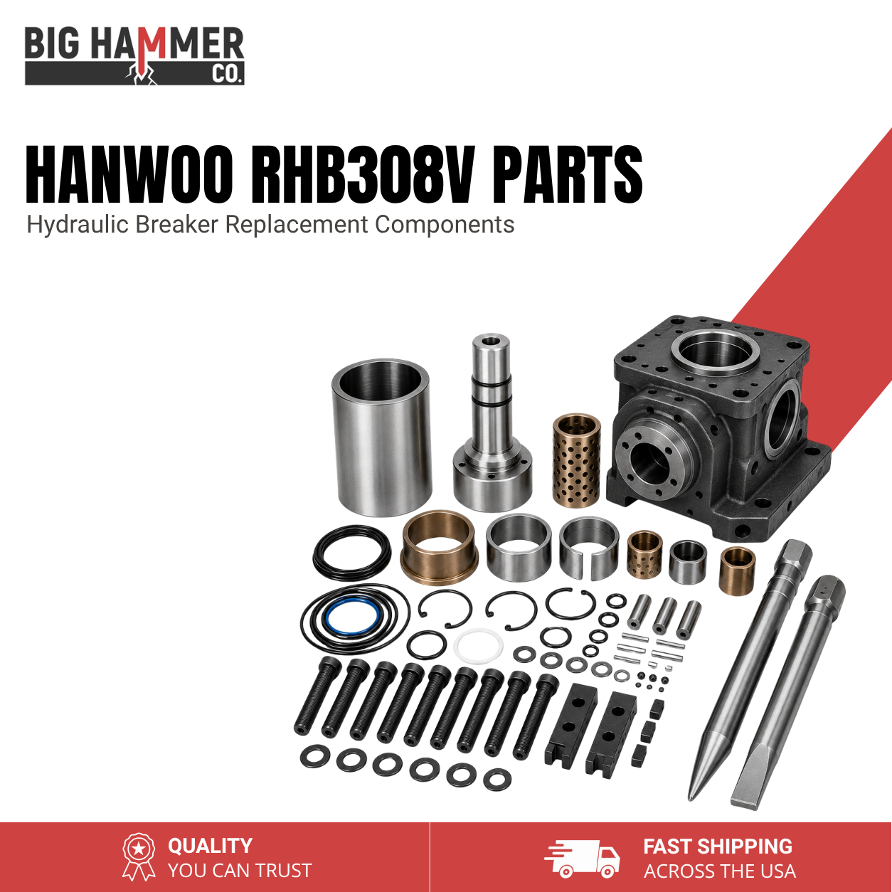 All Parts for Hanwoo RHB308V Hydraulic Breaker