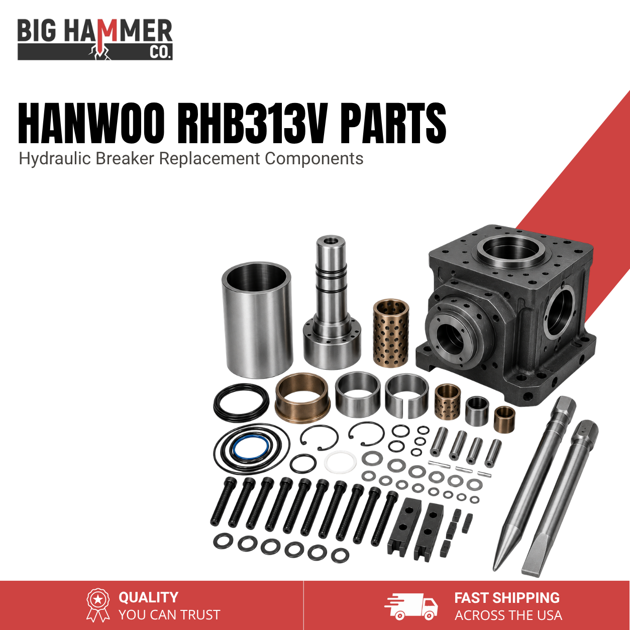 All Parts for Hanwoo RHB313V Hydraulic Breaker