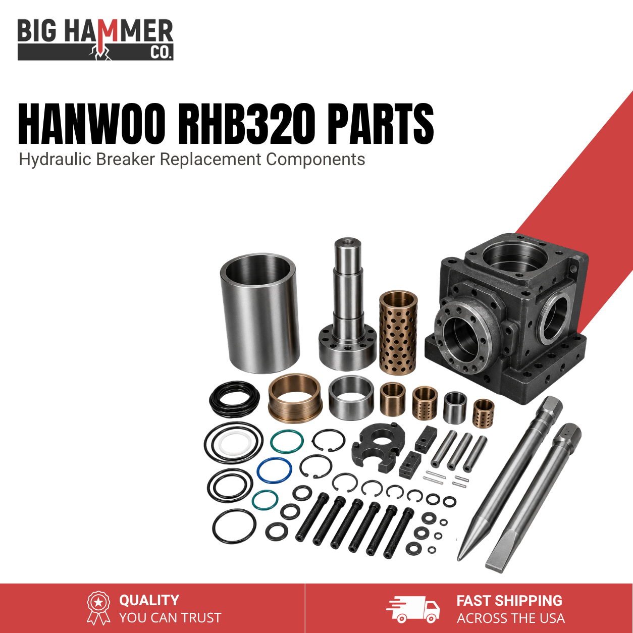 All Parts for Hanwoo RHB320 Hydraulic Breaker
