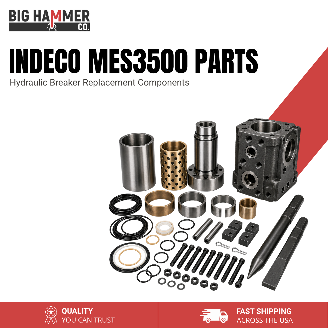 All Parts for Indeco MES3500 Hydraulic Breaker
